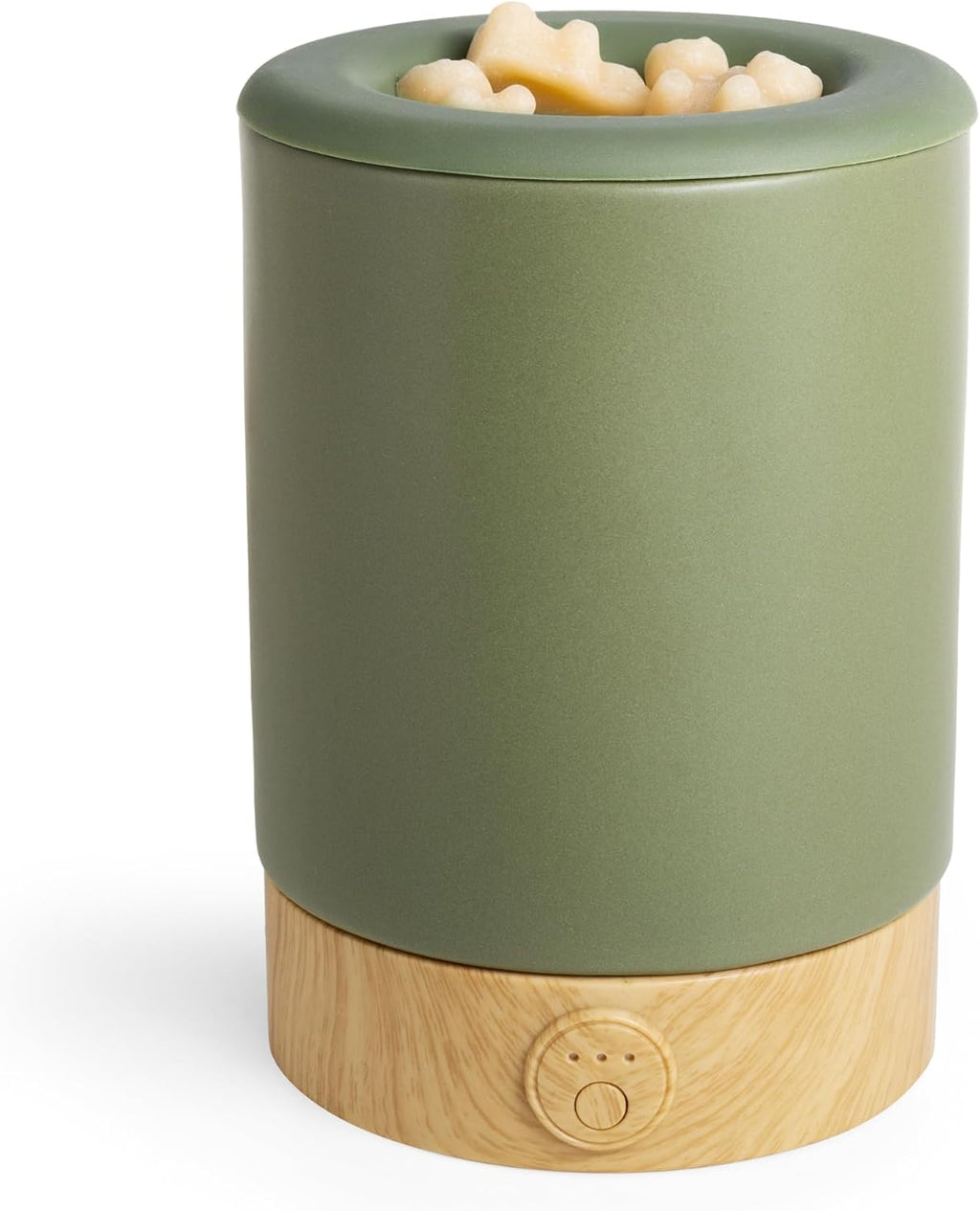 Happy Wax Sage Signature Wax Melt Warmer for Scented Wax Melts, Cubes & Tarts – Electric Wax Melter with Automatic Timer and No Scrape Silicone Dish for Easy Wax Removal
