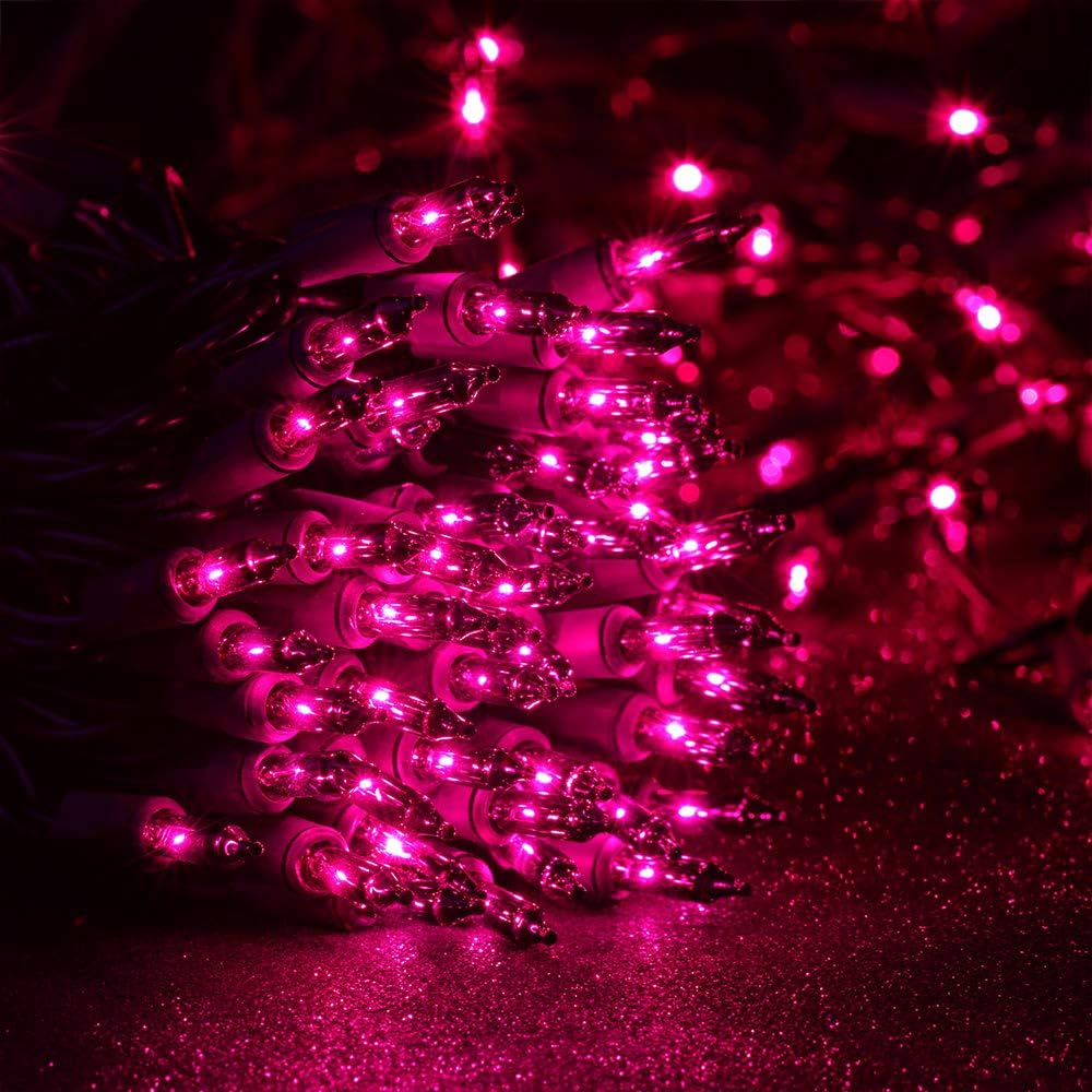 Brizled Purple Halloween Lights, 21.3ft 100 Count Mini Purple String Lights
