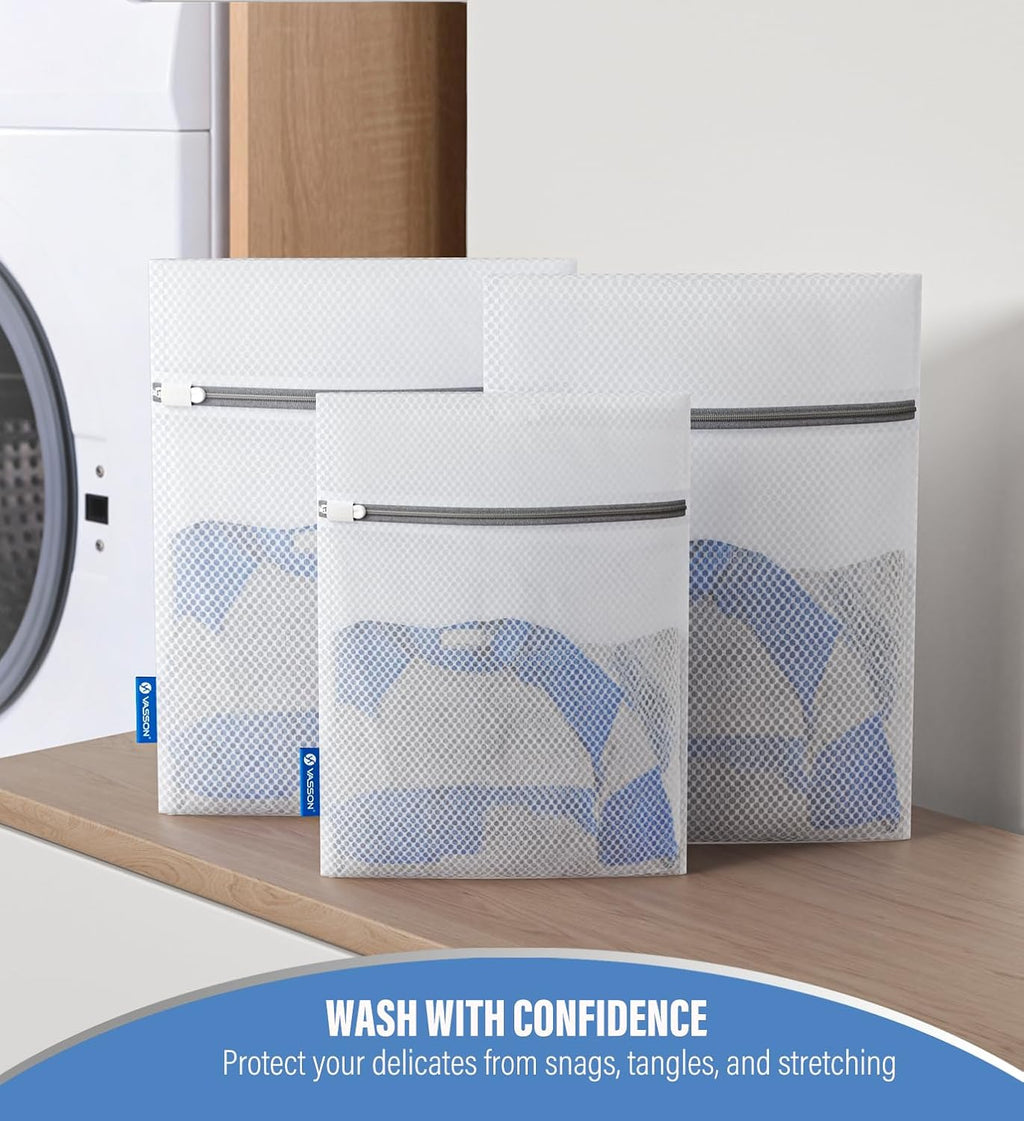 VASSON Mesh Laundry Bags for Delicates, Durable Lingerie Wash Bag Set