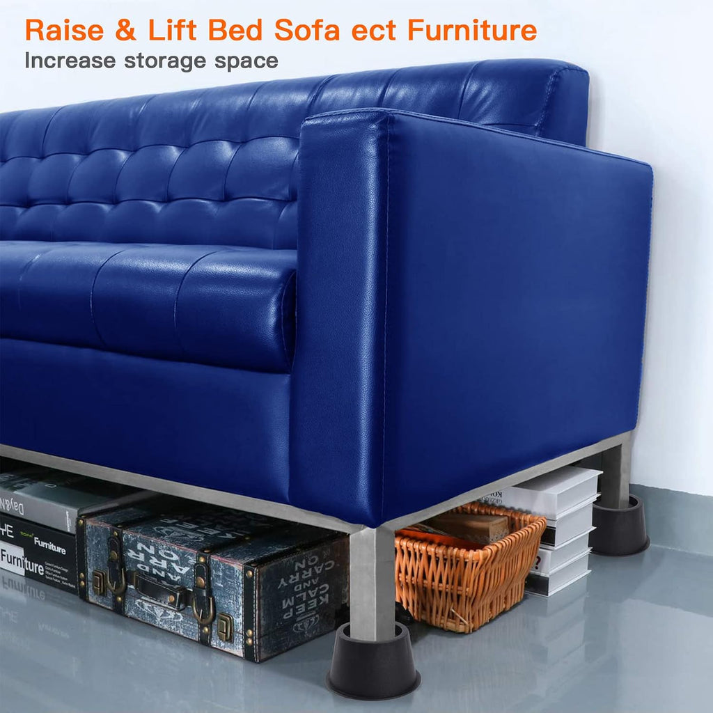 BTSD-home Round Bed Risers 4 Inch