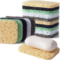 12PCS Soap Savers Pads BPA Free Soap Holder for Bar Soap Non-Slip Self Draining Soap Dish Soap Lift for Shower Kitchen Bathroom
