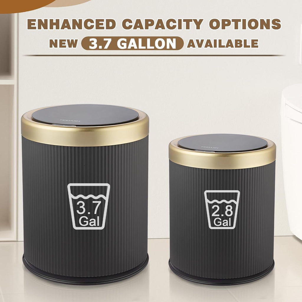 Motion Sensor Trash Can with Lid,Touchless Sensor Bathroom Trashcan
