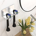 Electric Toothbrush Head Holder, Toothbrush Holders Wall Mounted, Electric Toothbrushs Holder, Bathroom Shower Tooth Brushing Holder, Tooth Brush Head Holder Organiser (Silver, Small)