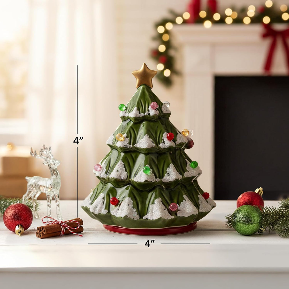 ScentSationals Tannenbaum Christmas Tree Wax Warmer for Scented Wax Melts