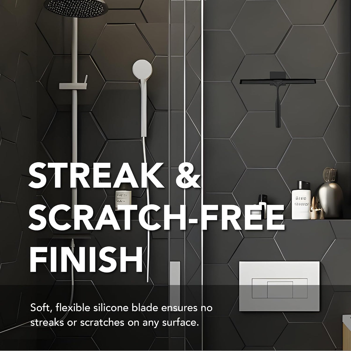 Metal Squeegee – Stainless Steel Window & Shower Cleaner