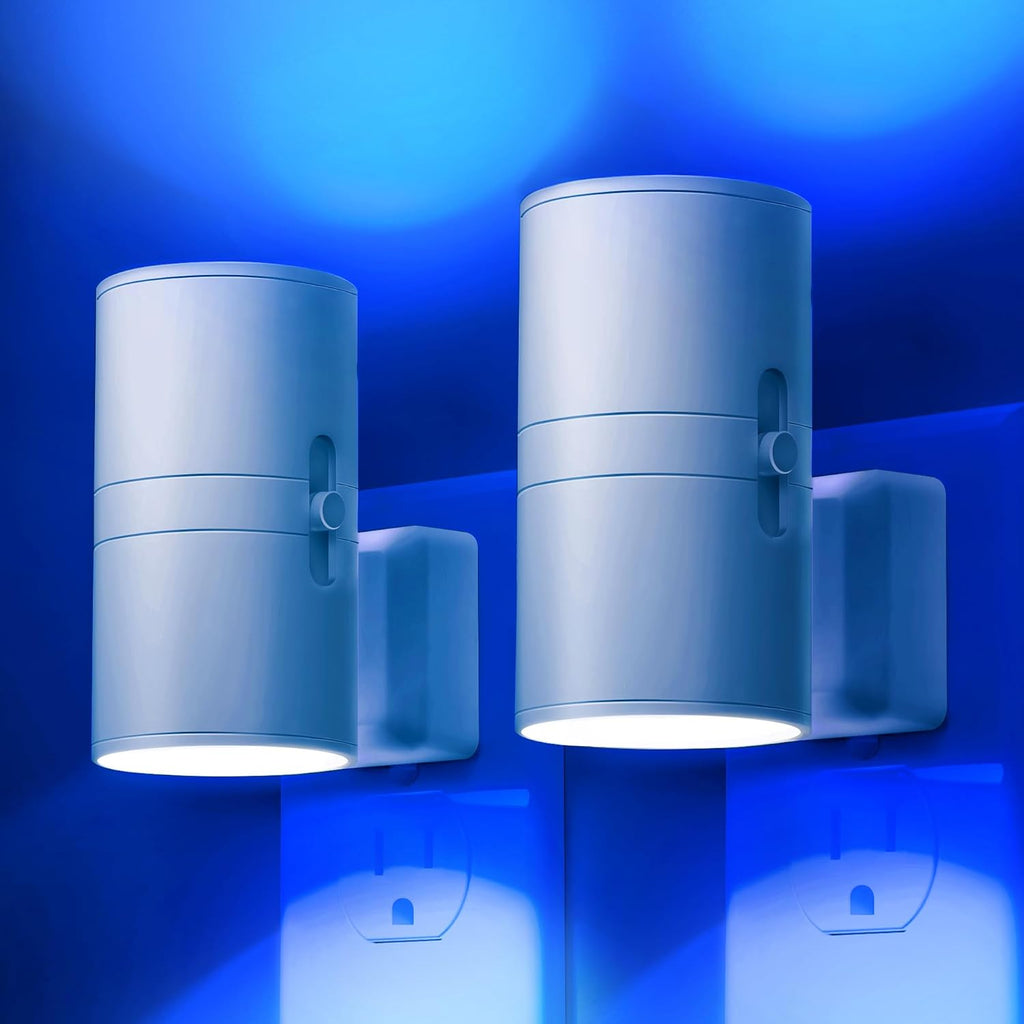 L LOHAS LED Night Light, Calm Blue Night Lights Plug into Wall,Light Sensor