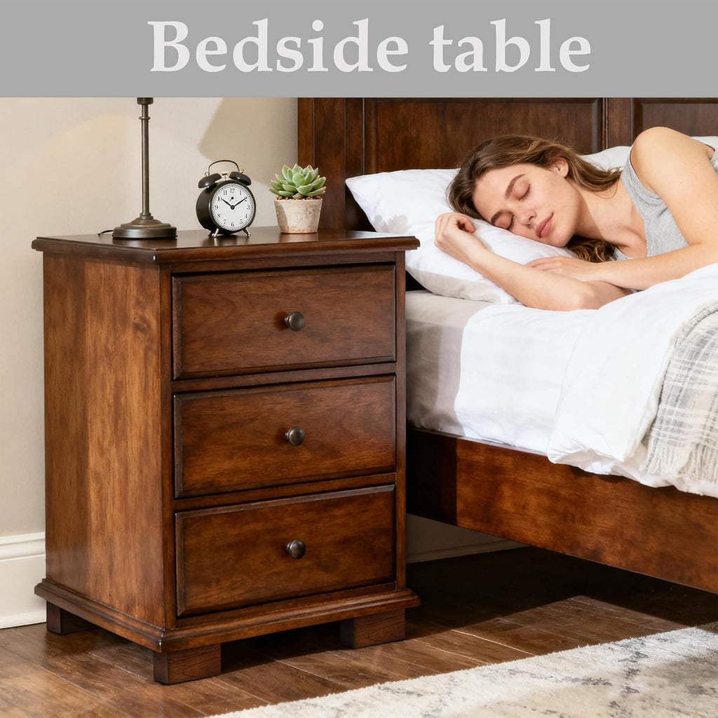Wood Bed Risers (Brown, 3 inch)