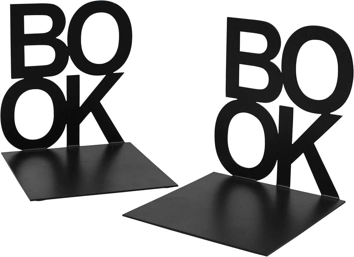 Spillbox Metal Non Slip bookends Book Shelves Shelf Study Table Home Decor Holders Case Bracket Stand Heavy Duty Set Home Office - Book