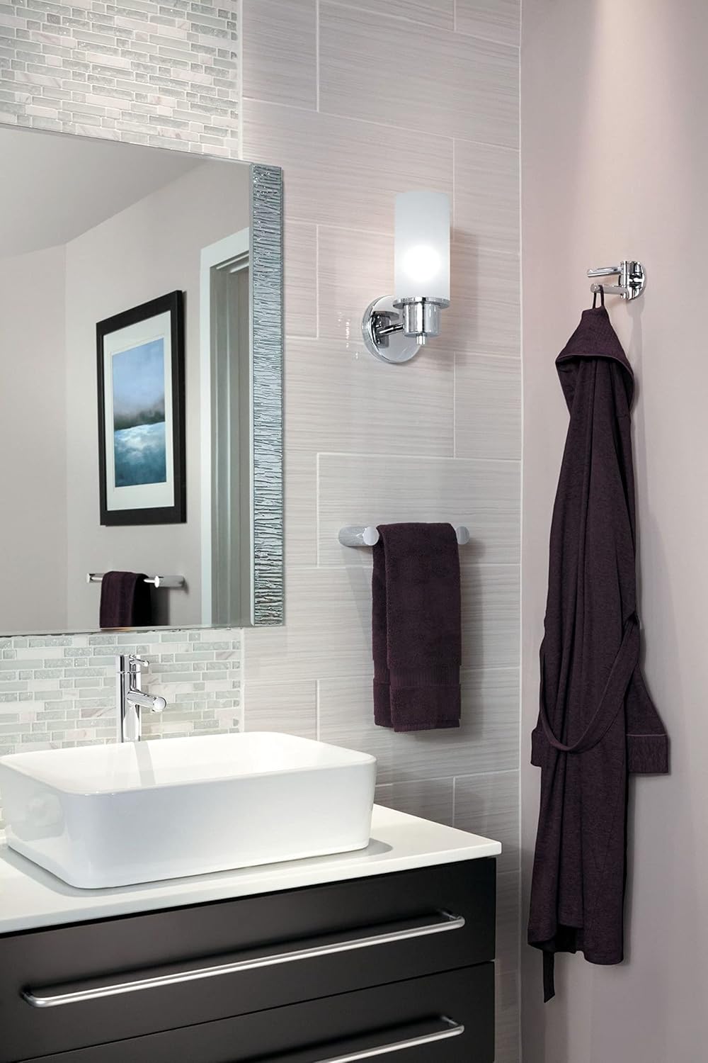 Moen YB0402CH Align Modern Double Swivel Robe Hook, Chrome