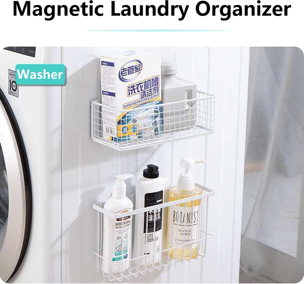 Magnetic Shelf Fridge Basket Bin Washer Dryer Locker Whiteboard Cabinet