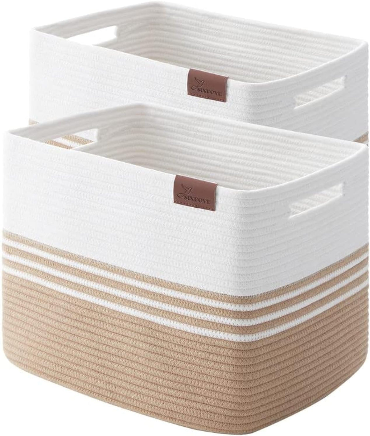 2 Pack Storage Baskets for Organizing, 16'*12"*12" Jute