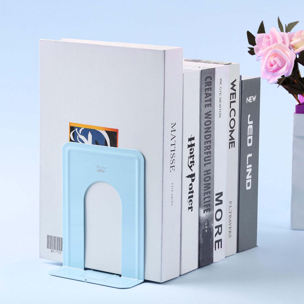 Mr. Pen- Book Ends, 4 Pack, Light Blue