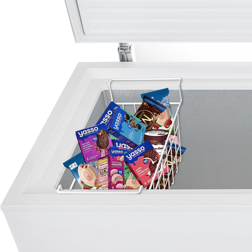 Orgneas 15.5" Freezer Organizer Bins for Chest Freezer Storage Rack Bins