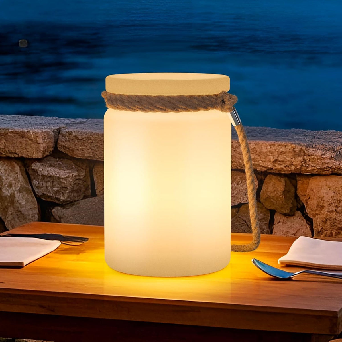 uuffoo Cordless Outdoor Table lamp with Remote