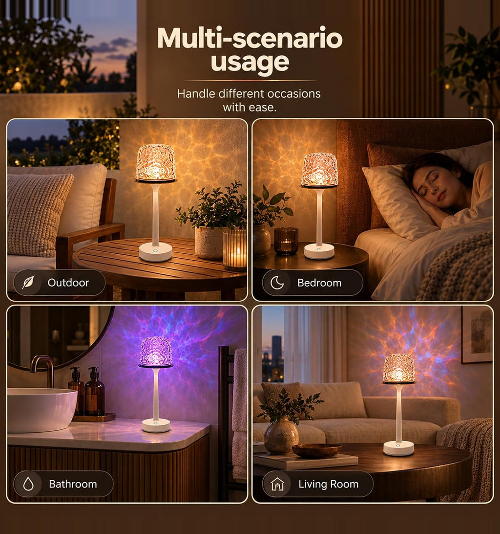 Waterproof Shower Lamp Light Outdoor Floor Lamps Rechargeable LED