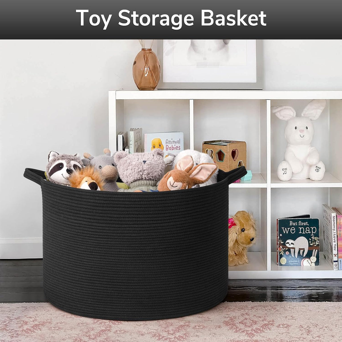 Goodpick Extra Large Woven Dirty Clothes Basket for Nursery, 115L