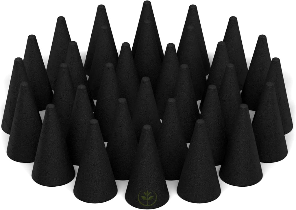Lavender Charcoal Incense Cones 1" TOPFLOW - 100 Pack Bulk - Natural Scented Cones Handmade Hand Dipped