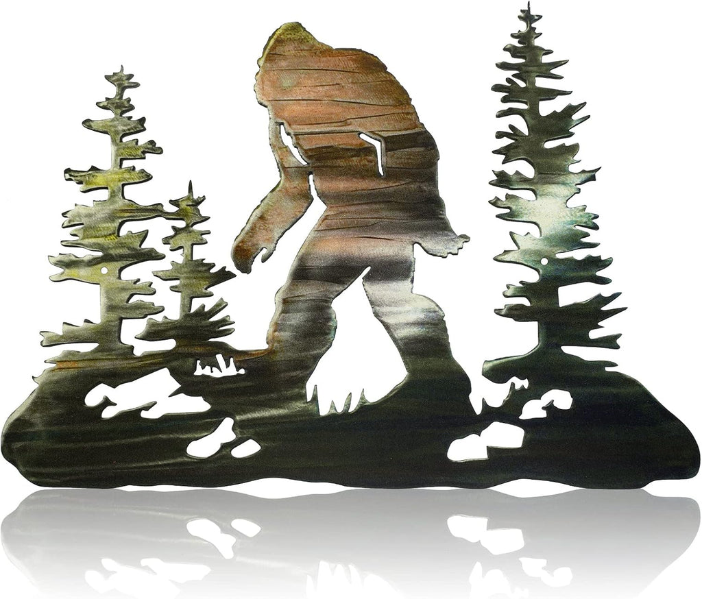 Demissle Big Foot Sasquatch Gift Bigfoot Wall Art Yard Decor, Colorful