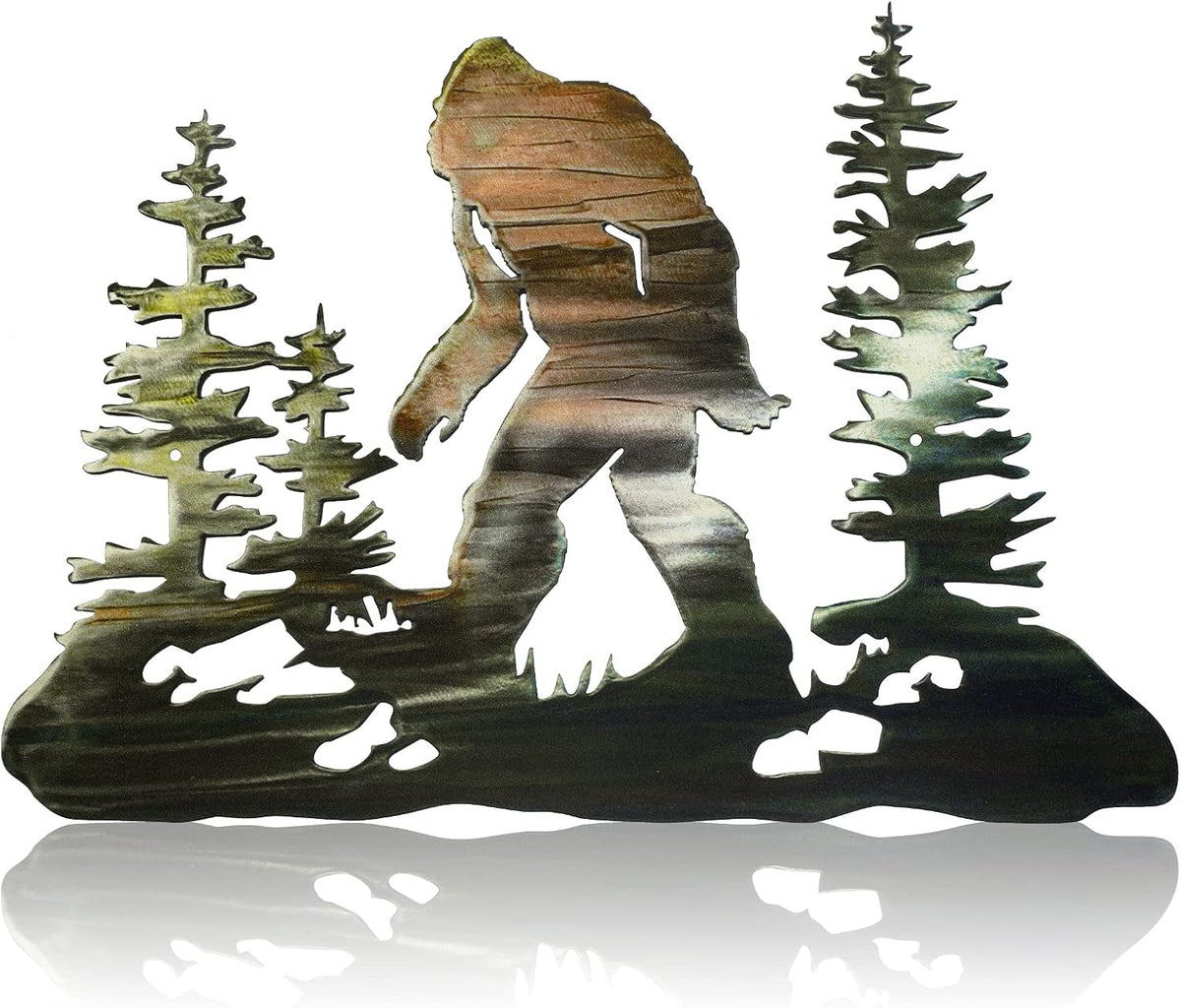 Demissle Big Foot Sasquatch Gift Bigfoot Wall Art Yard Decor, Colorful