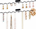 Jewelry Wall Mounted Organizer: 16" Wavy Necklace Storage for Apartment