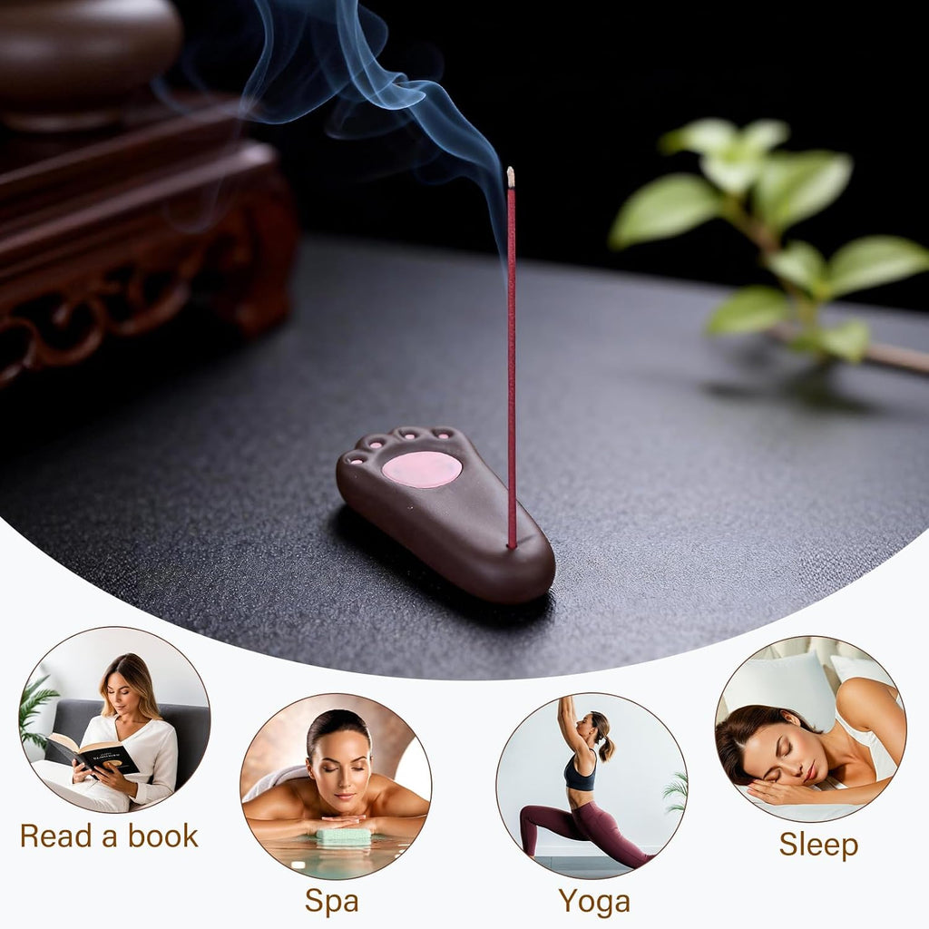 Japanese Incense Holder Ceramic Burner for Pine & Frankincense Sticks
