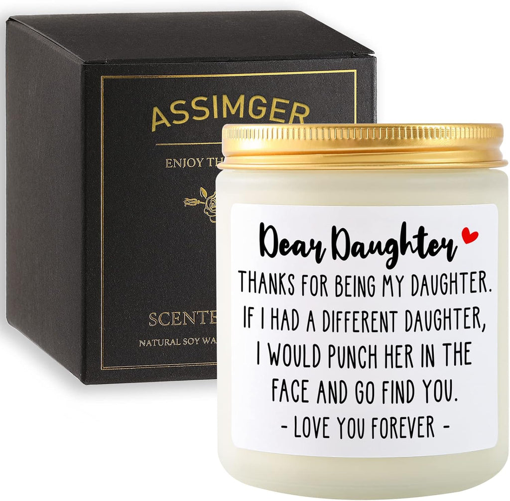 Daughter Gifts from Mom Dad, Daughter Birthday Gift Ideas Christmas Candle