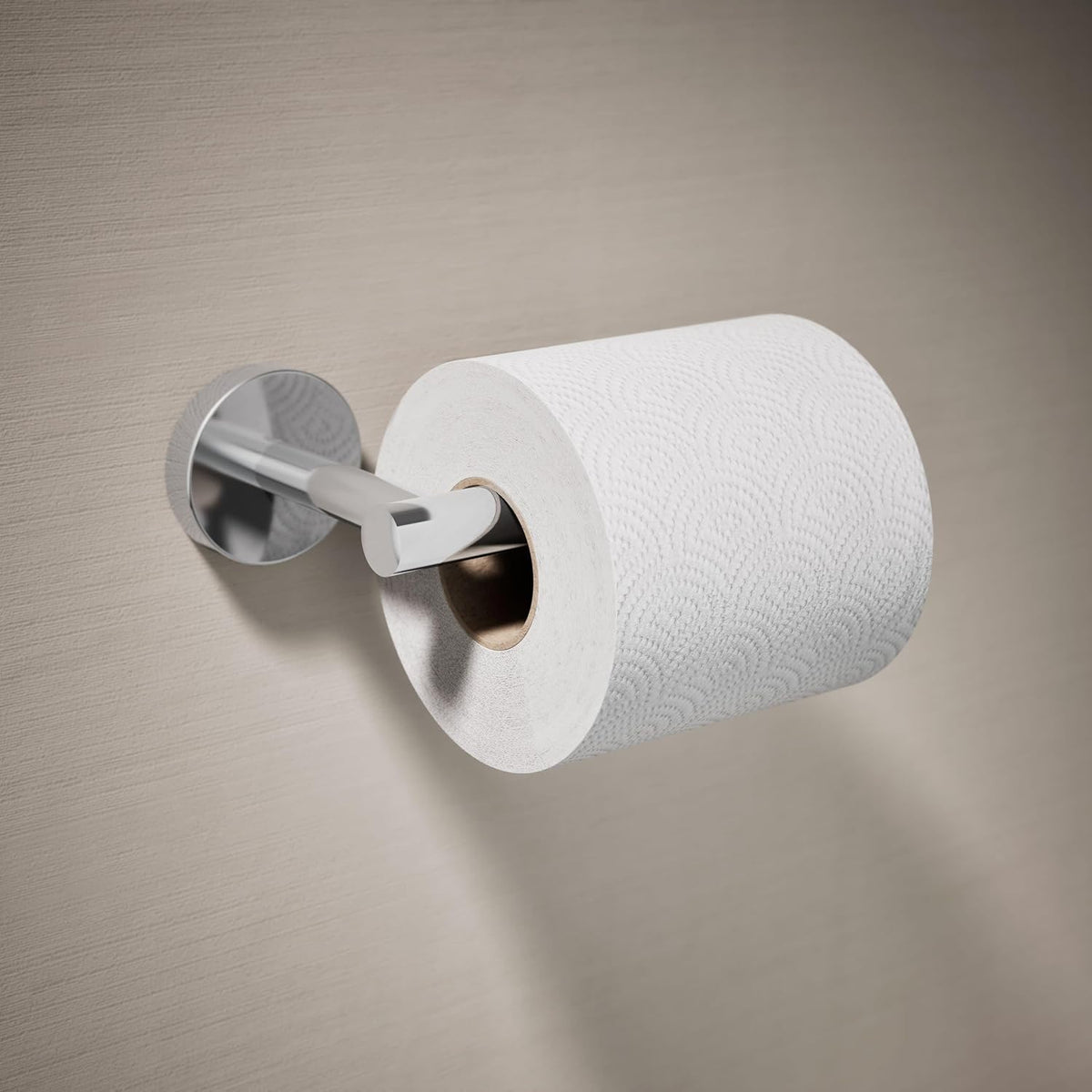 KOHLER K-27292-CP Elate Toilet Paper Holder, Minimalist Design, Premium Durable Metal, Corrosion Resistant, Polished Chrome
