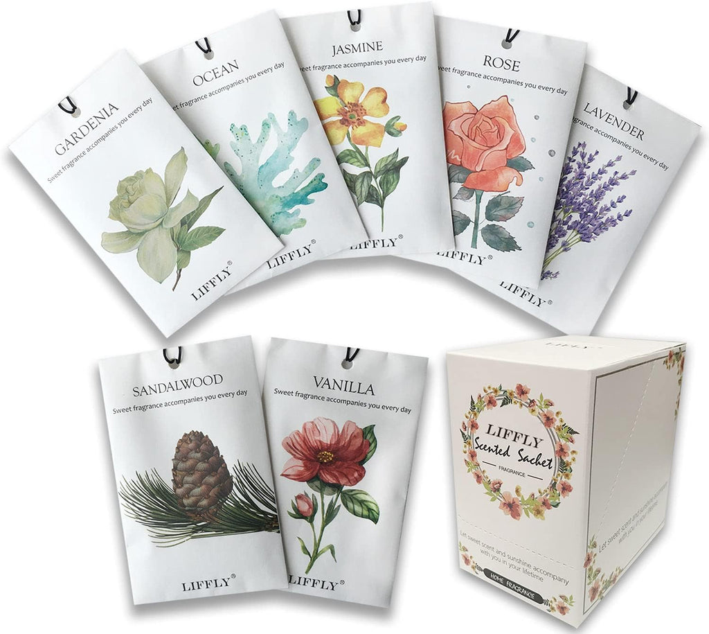 14 Packs Scented Sachets Bags for Drawers and Closets Home Fragrance Gift