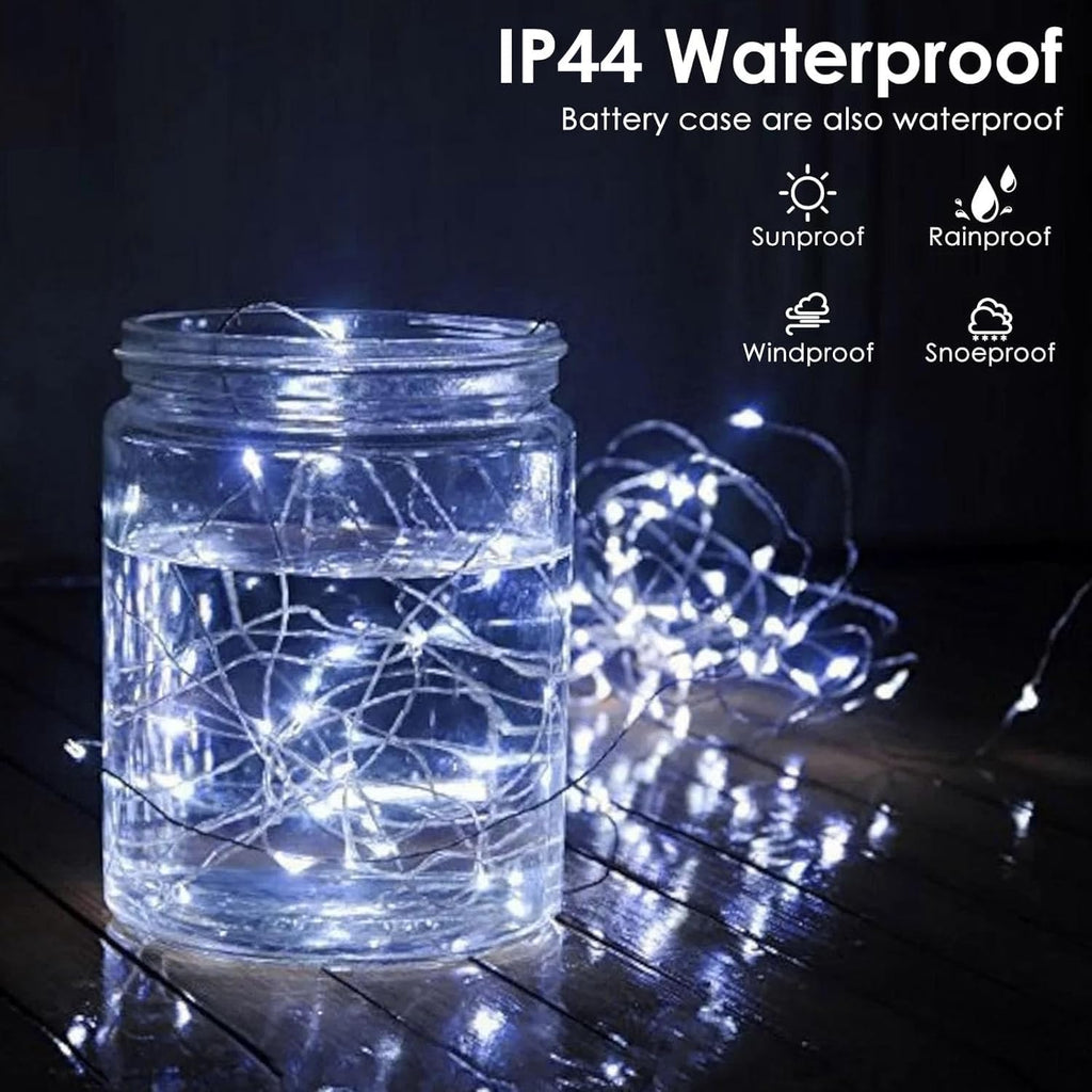 4 Pack Fairy Lights Battery Operated Battery String Light Remote Cool White