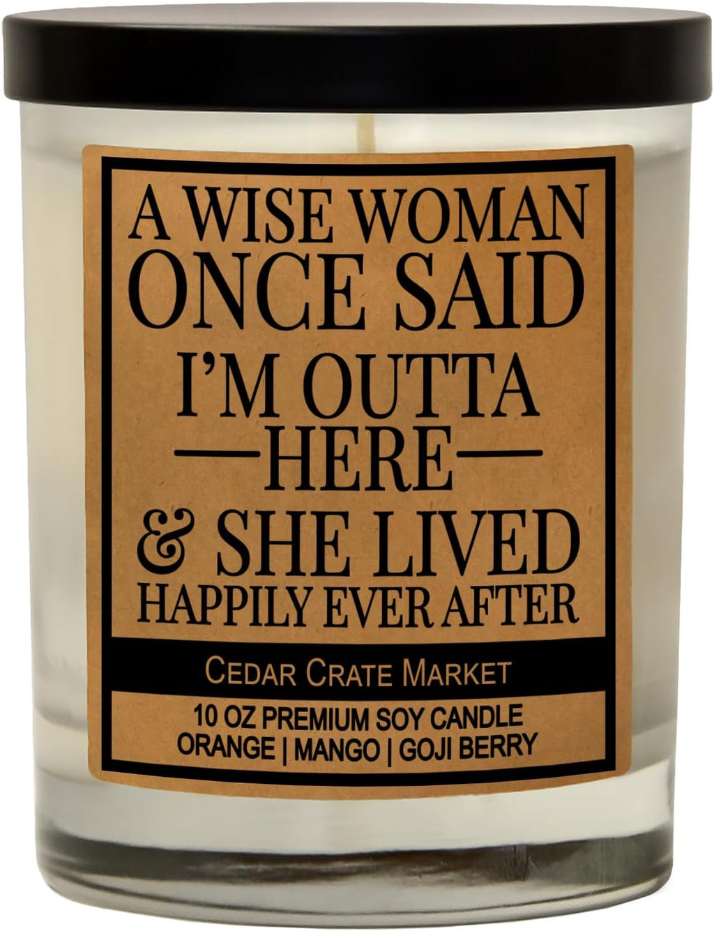 Retirement Gift for Women, Men 2025 - A Wise Woman - Funny Retired Candle, Humorous Presents for Friends, Coworker, Teacher, Nurse, Coworkers, Boss, Military, Goodbye Farewell Leaving Job, Made in USA