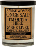 Retirement Gift for Women, Men 2025 - A Wise Woman - Funny Retired Candle, Humorous Presents for Friends, Coworker, Teacher, Nurse, Coworkers, Boss, Military, Goodbye Farewell Leaving Job, Made in USA