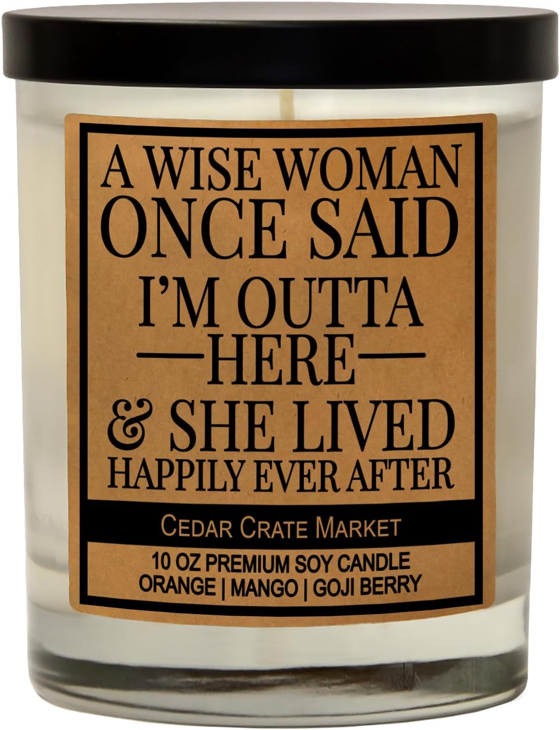 Retirement Gift for Women, Men 2025 - A Wise Woman - Funny Retired Candle, Humorous Presents for Friends, Coworker, Teacher, Nurse, Coworkers, Boss, Military, Goodbye Farewell Leaving Job, Made in USA