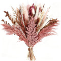 Dried Pampas Grass Bouquet, Dusty Rose & Terracotta Flower Bouquet