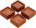 2-Inch Solid Pine Furniture Risers – 2000LBS Capacity, Tool-Free Install, Natural Wood Design for Beds, Sofas & Desks (2 Inch)