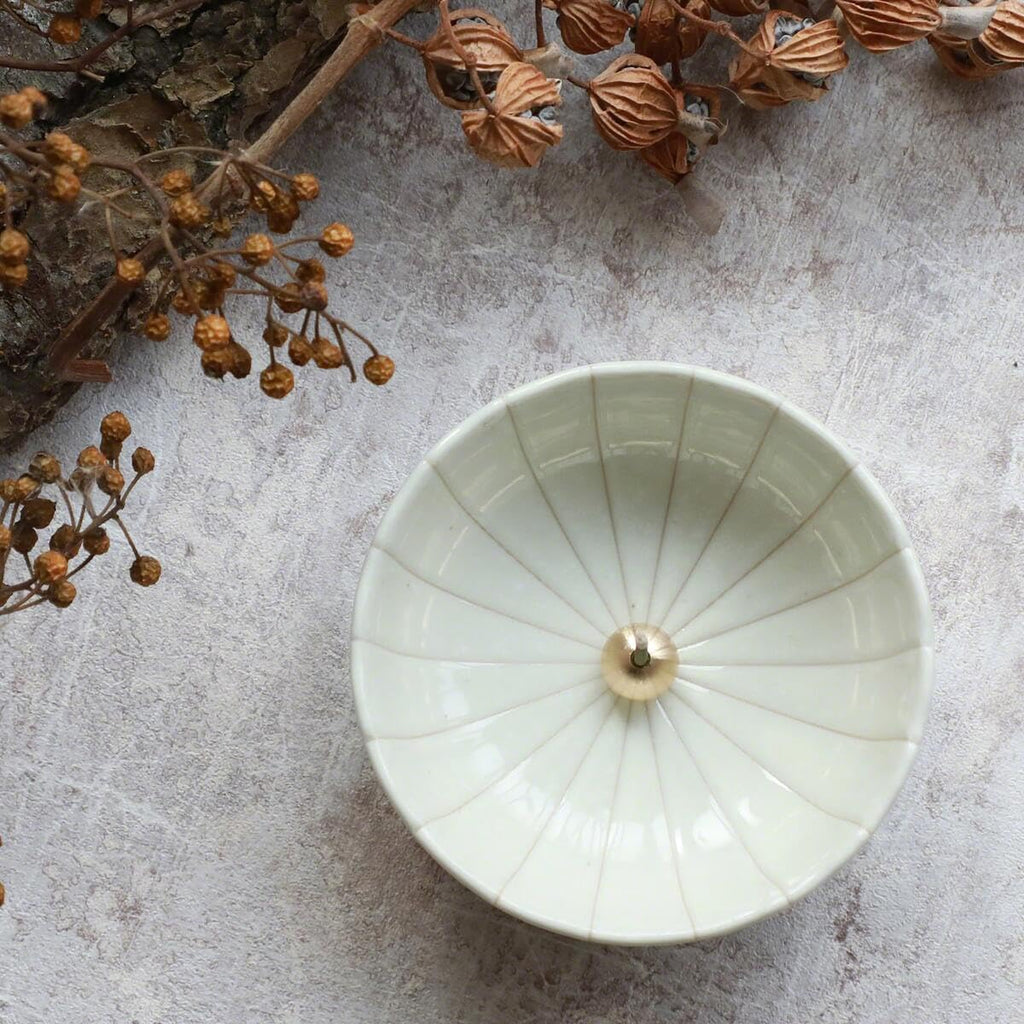 Asayu Japan Sakura Incense Gift Set with White Lotus Holder, Low Smoke