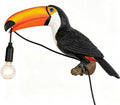 NorDiem Right Toucan Plug-in Wall Sconce,Resin Bird E12 Bulb,Boho Decor
