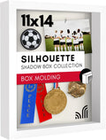Americanflat 11x14 Shadow Box Frame - Engineered Wood - White