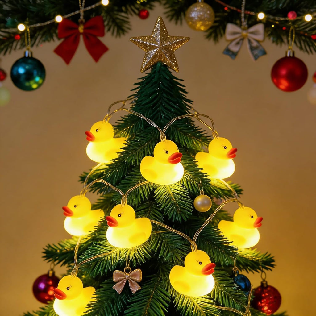 Cute Fairy Duck String Lights, 4.9Ft/1.5M, 10 LED Battery Operated