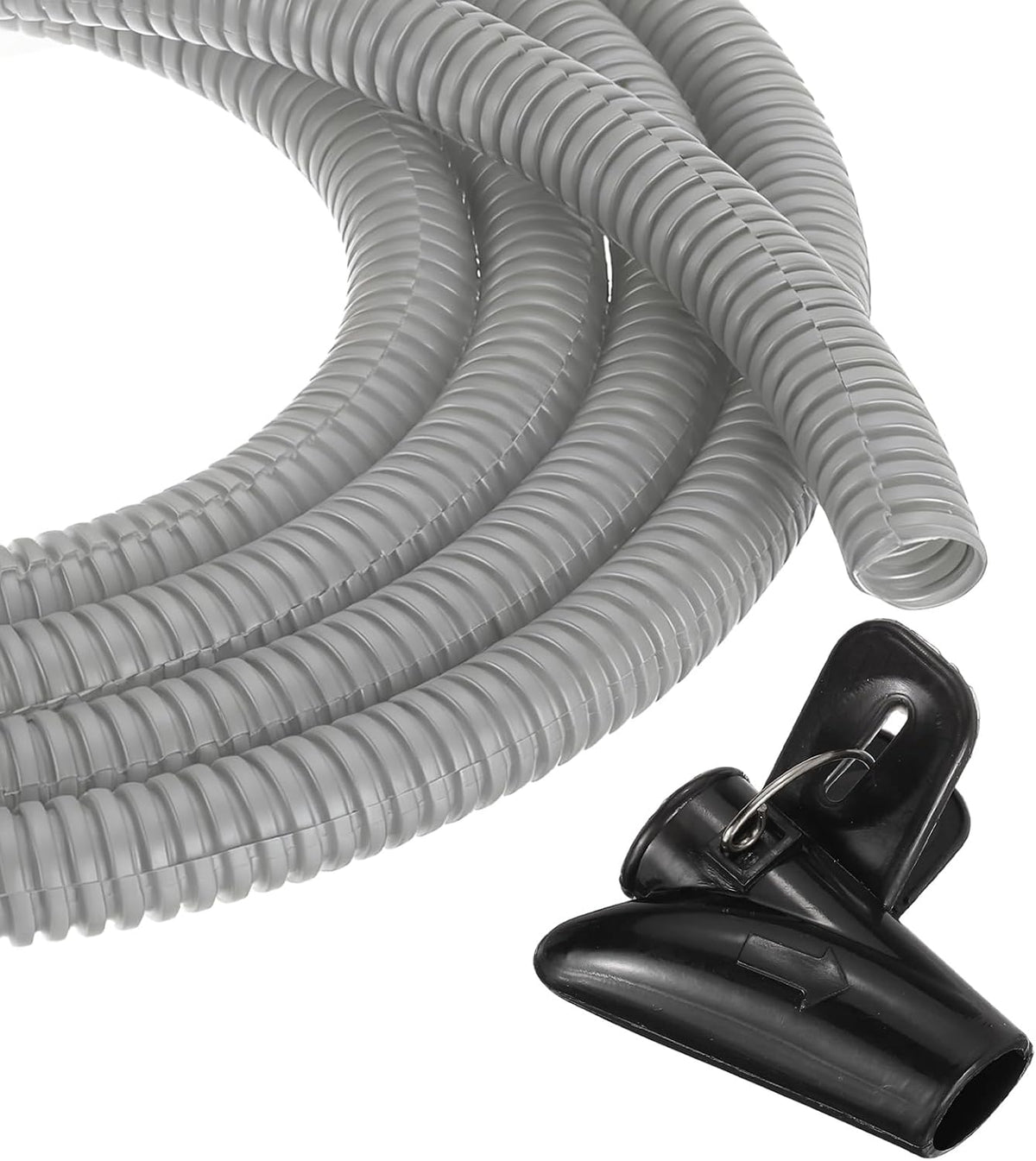 MECCANIXITY 1/2" 50ft Split Wire Loom Tubing w/Installation Tool Gray