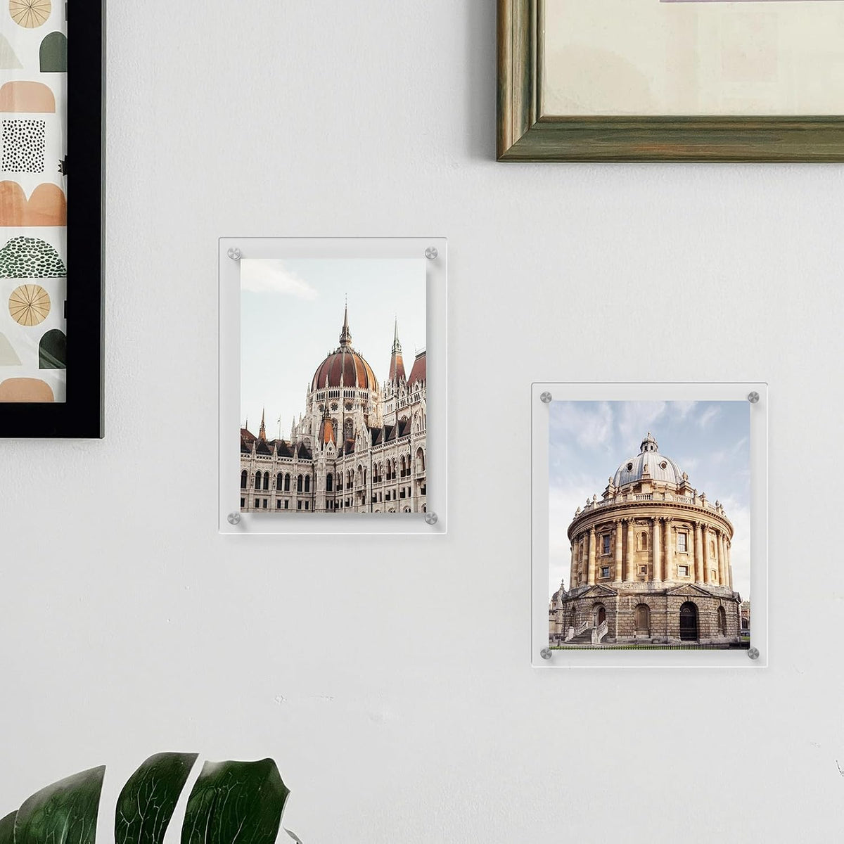 AITEE 11x14 Acrylic Picture Frames 4 Pack, Clear Floating Wall Frames