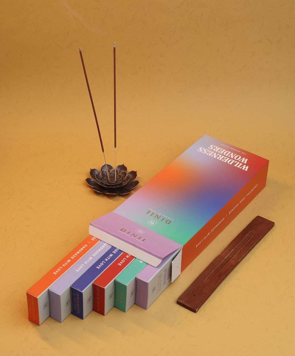 Dinil Wilderness Wonders Incense Sticks Gift Set, 6 Nature-Inspired Scents