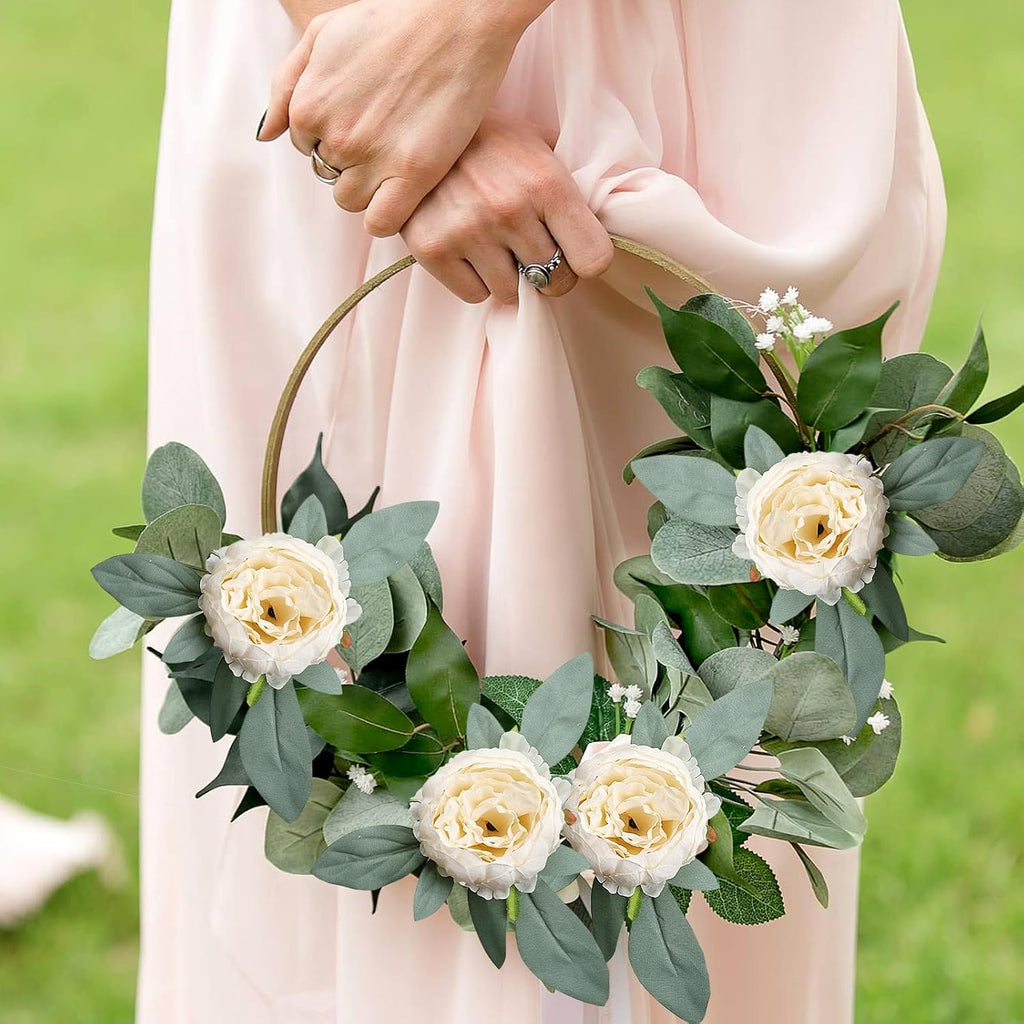 50Pcs Artificial Peonies Flowers Bulk, 4’’ - Champagne
