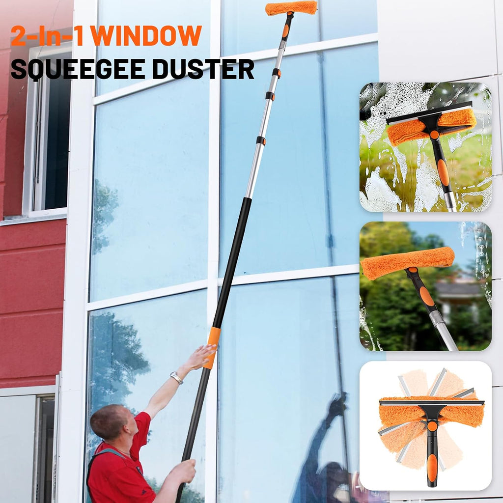 20ft High Reach Duster Kit with Extendable Pole,High Ceiling Duster Kits
