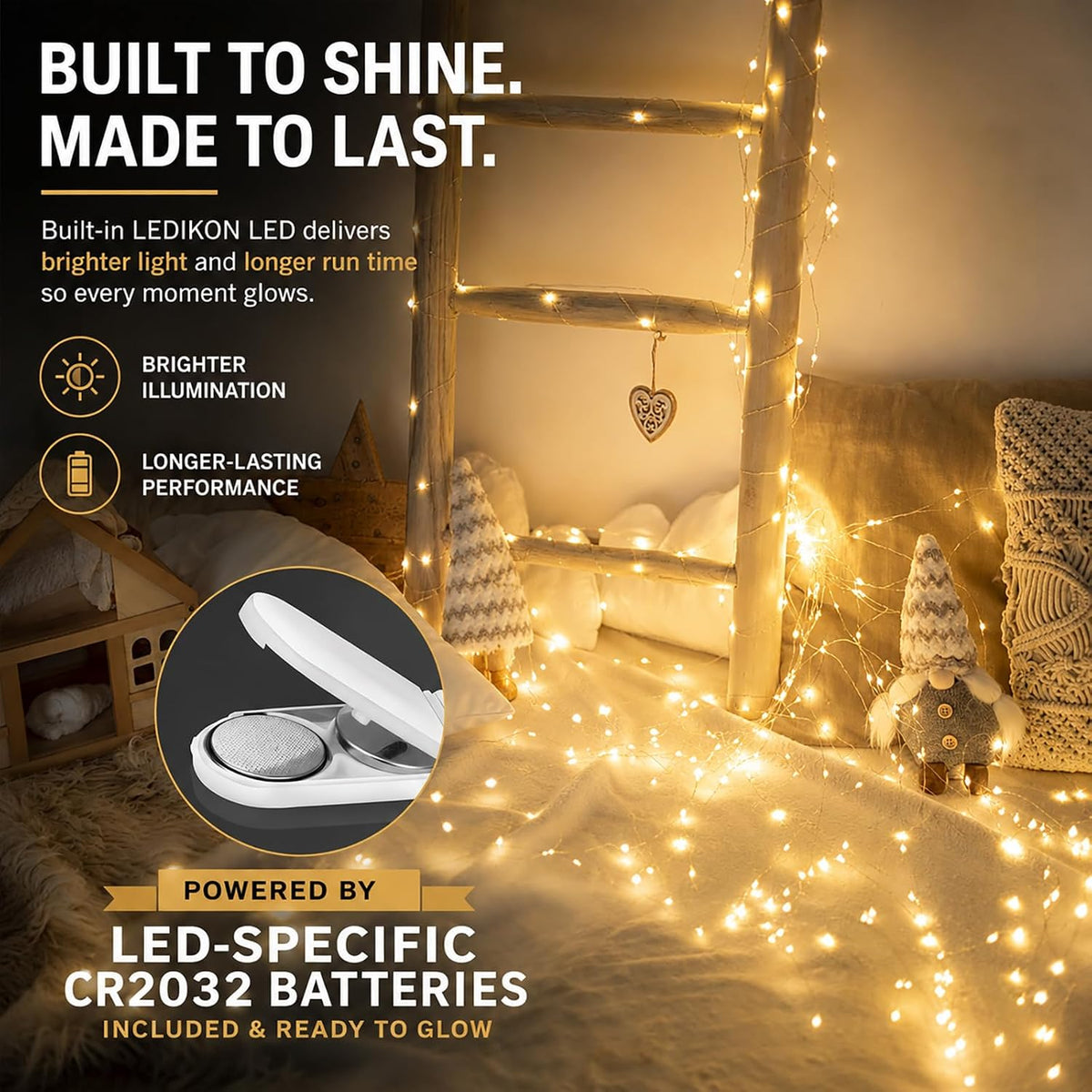 24 Pack Fairy Lights Battery Operated - 3.3ft 20 LED Warm White
