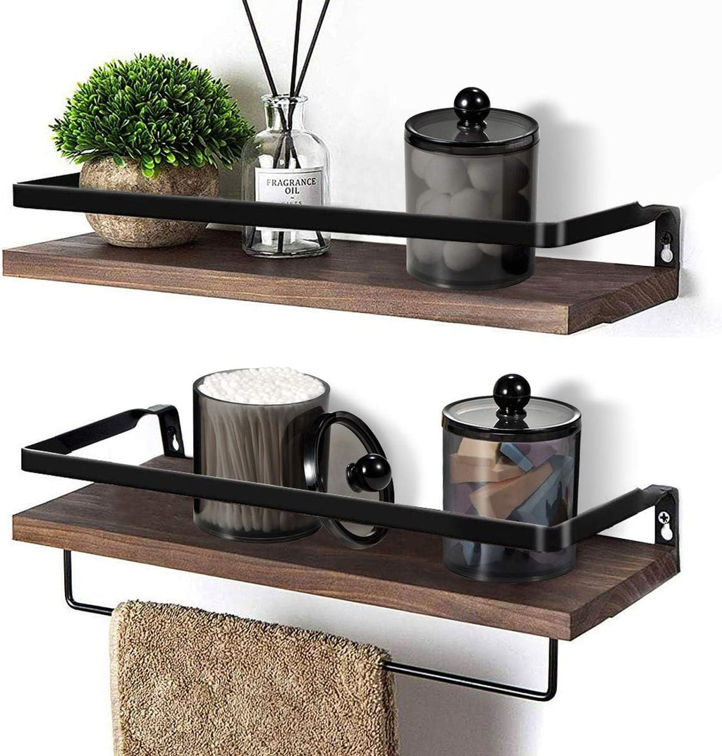 SheeChung 3 PCS Qtip Holder Bathroom Set with Tray, Acrylic Apothecary Jars