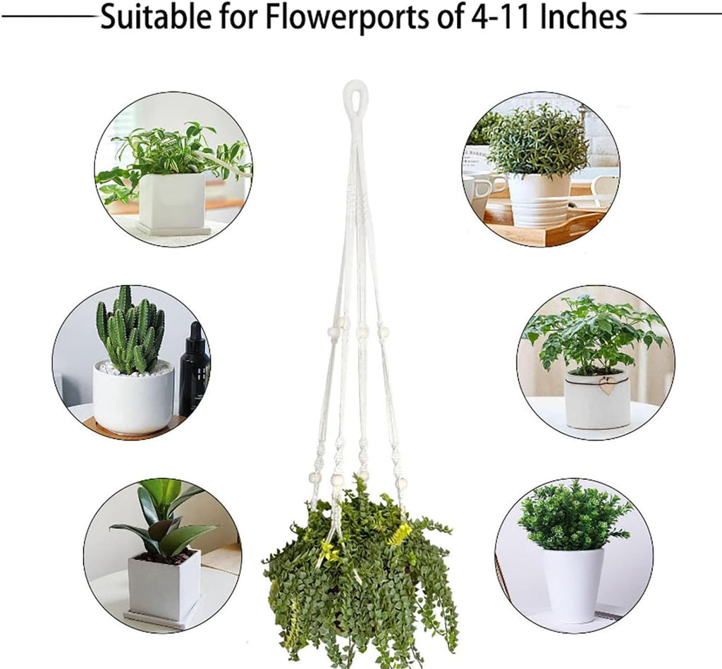2 Pack Plant Hanger - 29.5" & 23.5" Hanging Planters, Fits 3.9"-11.8" Pots