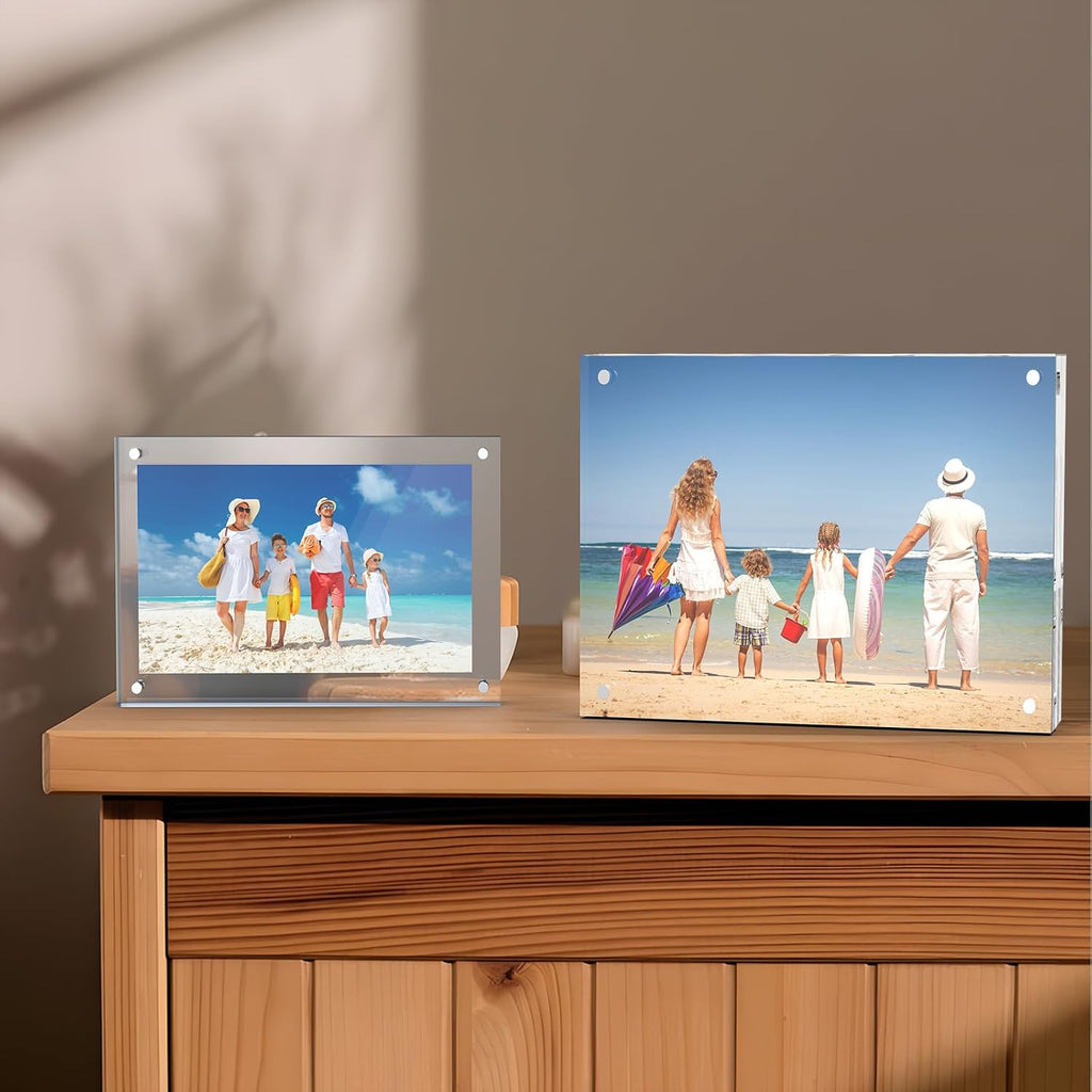 8x10 Inch Acrylic Picture Frame 1 Pack, 10+10mm Magnetic Photo Frame