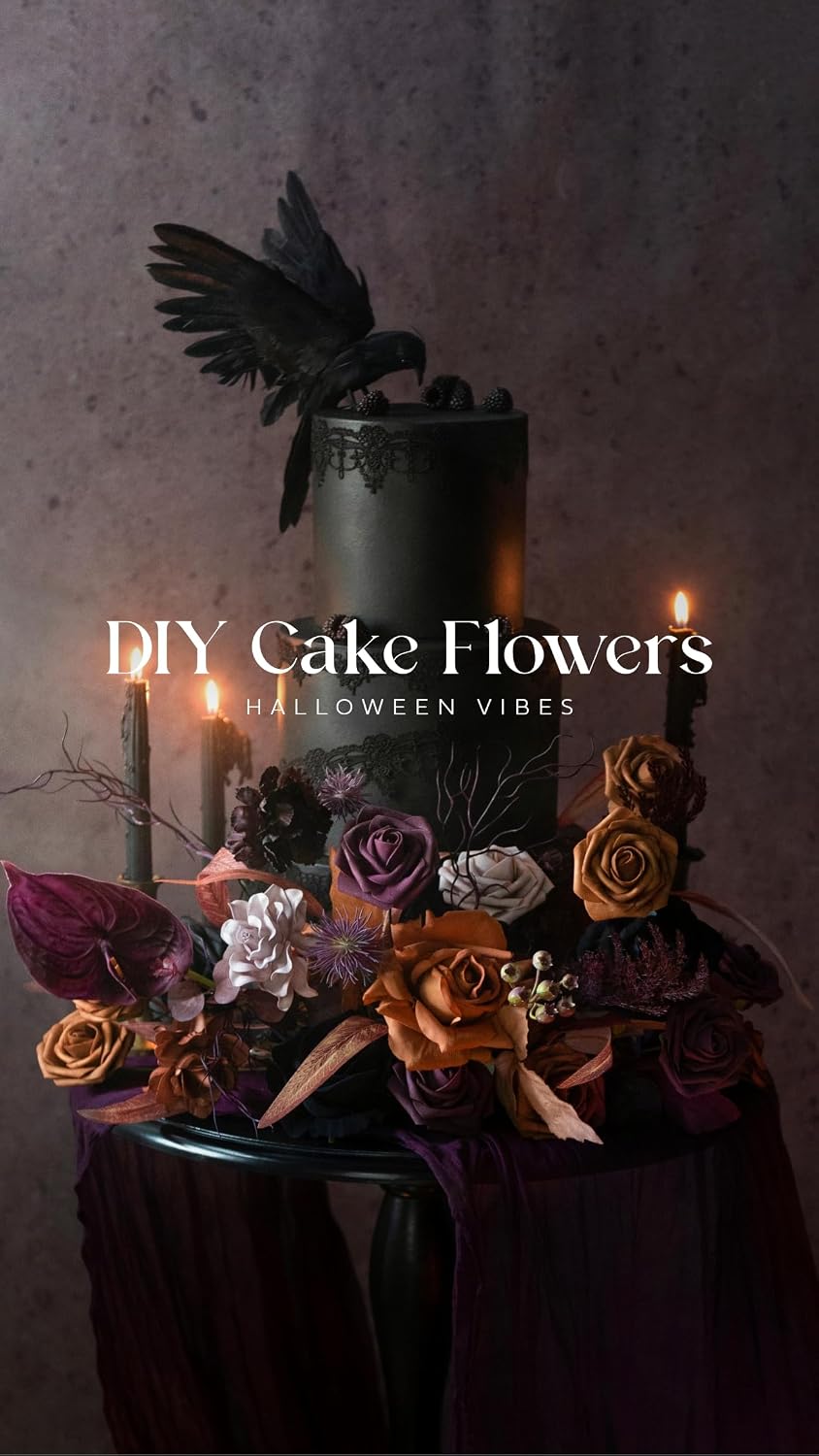 Ling's moment Artificial Wedding Fall Flowers Deluxe Combo, Hollween Decor