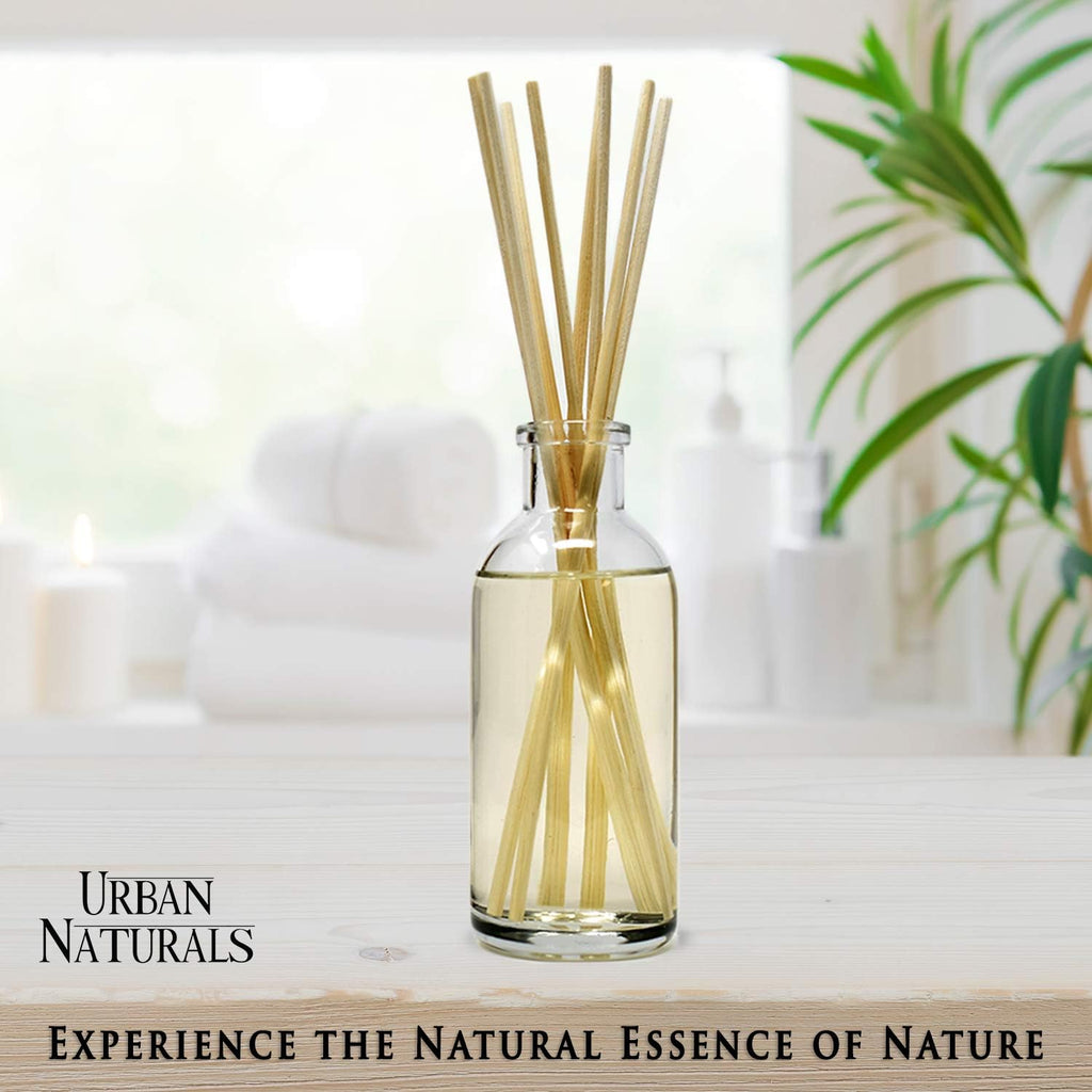 Urban Naturals Reed Diffuser Set, Crisp White Linen - Bathroom Shelf Décor