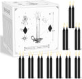 100 Pack Black Spell Chime Candles, 4 Inch Small Taper Candles for Rituals